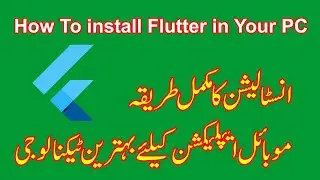 how to install flutter in windows 10