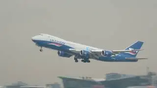 747 SILKWAY Azerbaijan Cargo takes off from JFK fly to TLV  04/14/2025