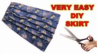 HOW TO SEW THE EASIEST SKIRT? / Unmolded / Elastic Waist