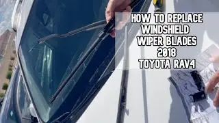 How to replace windshield wiper blades 2016-2018 Toyota Rav4 video #toyotarav4 #toyota #rav4