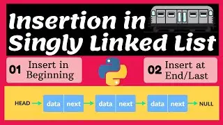 Linked List: Insertion | Insert in Beginning of a linked list | Insert in last of a linked list