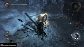 Nioh - Kappa giving William a traditional Japanese Wedgie