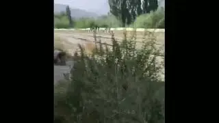 Qirg'izlar drondan zarba berib Tojiklarni yo'q qildi