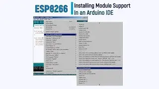 Installing ESP8266 Module Support in an Arduino IDE