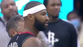 DeMarcus Cousins Tries To FIGHT Willie Cauley Stein Then Boogie Gets Ejected | Rockets vs Mavs