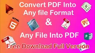 Best PDF Converter Ever (Free Download) Convert Into any file Format