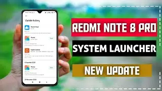 REDMI NOTE 8 PRO NEW SYSTEM LAUNCHER UPDATE MIUI 12