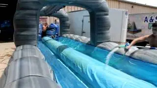 Dual Lane Slip N Slide-Inflatable Slide, Slip and Slide-Bounce House Dayton Cincinnati Rental