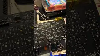 Testing the EXL 100 keyboard by typing in some code #RetroComputing