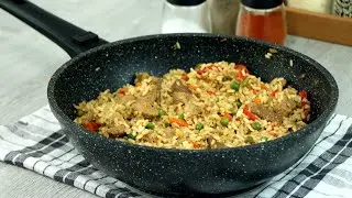 Dinner Idea - Wok Rice with Pork and Vegetables