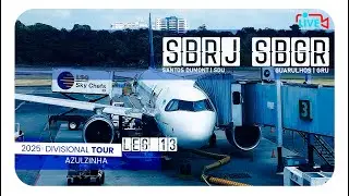 🔴 FLIGHT SIMULATOR 2020  -  Santos Dumont ✈ Guarulhos I AZUZINHA 2025 ' DIVISIONAL TOUR