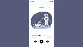 Audio player implementation in Flutter and Dart.