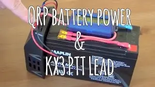 QRP battery power & KX3 PTT