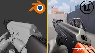 Rifle quick Blender to UE5 Workflow