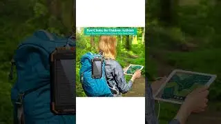 Solar Power bank with qi Portable charger #solarsystem #coolgadgets #powerbank
