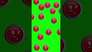 🆓 Free Green Screen 🟢 Chroma key 😡 ANGRY EMOJI Effect Animation ❌ NO COPYRIGHT ©️ 2024