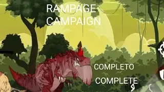 DINO RUMBLE JURASSIC WARS ALL STAGES TODAS LAS ETAPAS COMPLETAS RAMPAGE CAMPAIGN