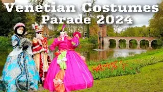 Venetian Costumes Parade 2024 At Groot-Bijgaarden Castle during Floralia Brussels