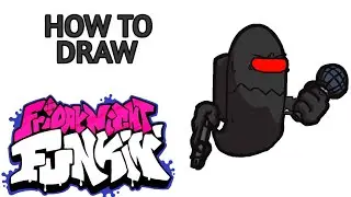 How To Draw Impostor Exsusgation From Friday Night Funkin Step by Step
