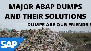 ABAP Dumps | Basics of Dumps | How to Fix Dumps | Dumps are Friends in ABAP | SE38