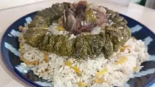 Папа учил меня готовить плов толка так. Рассыпчатый и вкусный плов с долмой. Узбекский плов и долма