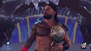 WWE 2K23 - Roman Reigns Double Title Entrance (World Heavyweight Championship & The Big Eagle)