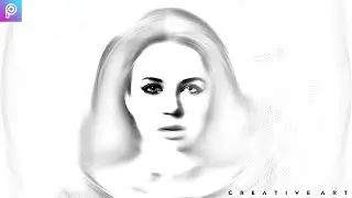 Radial Sketch Effect in PicsArt