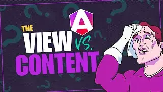 Understanding view vs. content in Angular