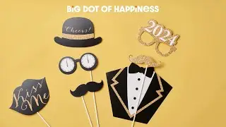 Countdown to NYE 2024 with New Year's Eve Party Photo Props & Party Supplies | Big Dot of Happiness