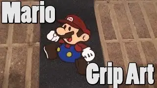 Mario Skateboard Griptape Art!