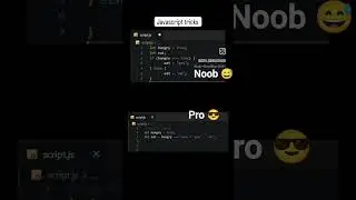 Noob vs Pro javascript tricks 