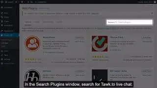 WordPress Plugins - Tawk.to