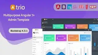 Atrio - Angular 7 Multipurpose Admin Dashboard Template | Themeforest Website Templates and Themes