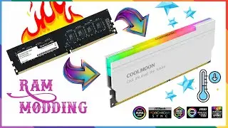 Transform your regular RAM stick to a aluminium shilded ARGB RAM / ASMR modding and unboxing