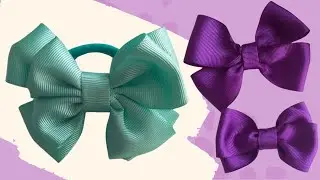 Kolay ve Hızlı 🎀 Fiyonk Toka Yapımı💕Kurdela Çocuk Bebek Saç Aksesuarı 🎀TEK YÖNTEM 3 FARKLI TASARIM!