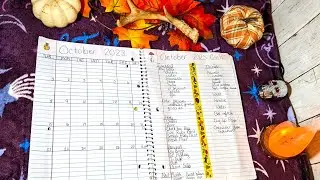 October 2023 Monthly Bujo | Planner | Plan With Me | Bullet Journal 
