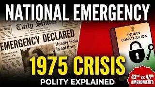 The 1975 National Emergency Explained | Article 352, 42nd & 44th Amendment