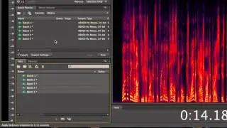 Batch Processing in Adobe Audition CS6