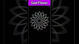 Awesome flower drawing in python turtle 