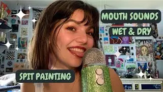 ASMR | Wet and Dry Mouth Sounds (Fast and Aggressive) Chaotic and Tingly | Spit Painting & Visuals