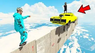 GTA 5: CRAZY WHEELIE MUSCLE CAR RACE with CHOP & BOB