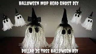Halloween Mop Head Ghost /  Dollar Tree Halloween DIY