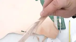 How to make a simple Leather Bookmark - PDF FREE - Segnalibro in Cuoio