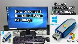 How to create bootable pendrive to iso image | how to convert bootable pendrive to iso image | iso