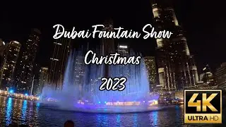 Dubai Fountain Show | This Christmas 2023 | Burj Khalifa | UAE 🇦🇪