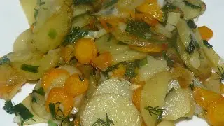 Молодая жареная картошка. Ммм... вкуснятина.