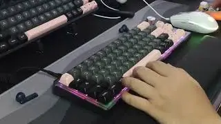 Akko Jelly Switches (Linear) sound test. Jelly black v. Jelly Starfish v. Jelly Pink - Lychee g66