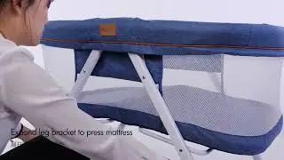 Pouch H19 Baby Crib Sleeper Bed Bassinet Portable Cot Folding Multifunction Rocking Cradle For Newbo