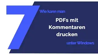 PDFs mit Kommentaren Drucken | Tutorial 2020