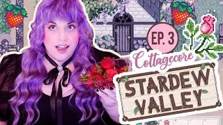 Let's Play Stardew Valley! 🌸🍓✨ Strawberries At Last! 🍓✨ Aesthetic Cottagecore Cozy Casual ✨EPISODE 3